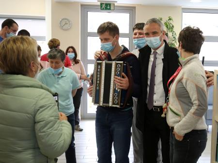 MINISTER JANEZ CIGLER KRALJ NA DELOVNEM OBISKU VDC  17 FOTO LJUBO VUKELIČ